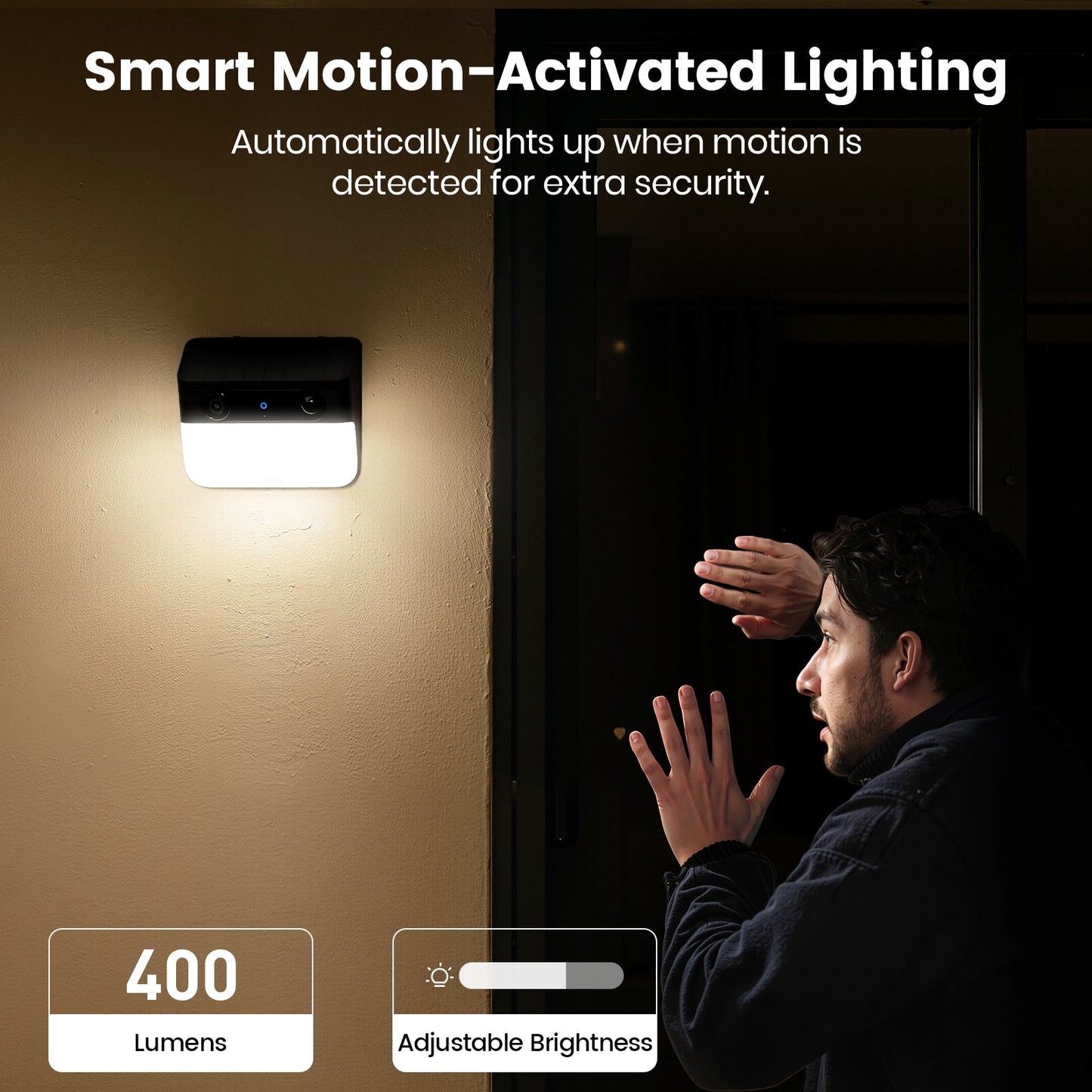 Solar Wall Light Cam Pro