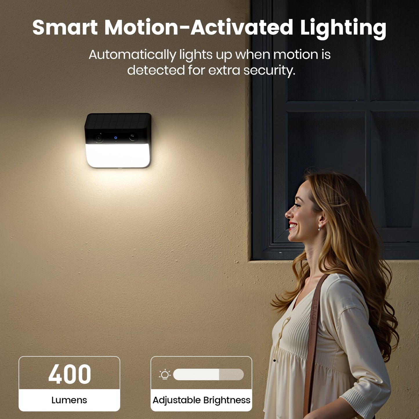 Solar Wall Light Cam Pro