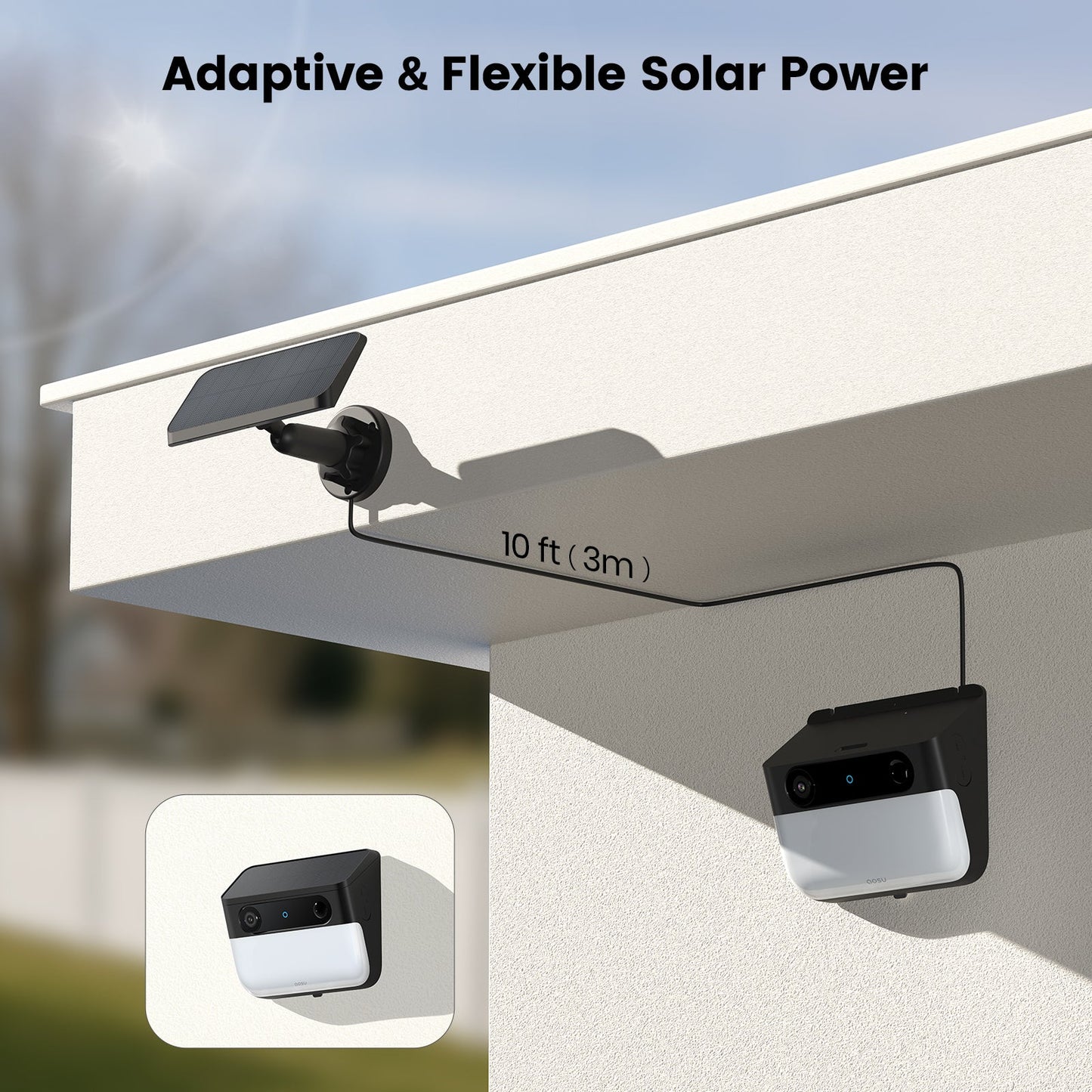 Solar Wall Light Cam Pro