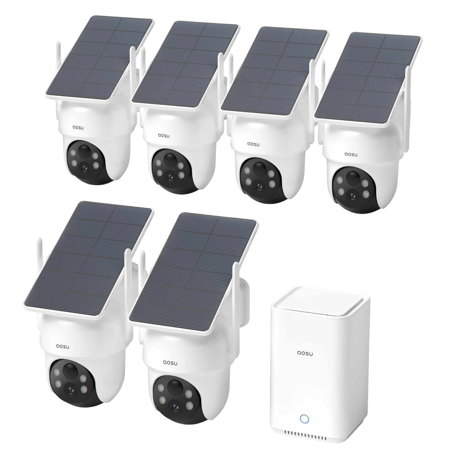 SolarCam D1 Classic (6-Cam) + Video Doorbell Ultra + Floodlight Cam Pro + IndoorCam P1 Pro