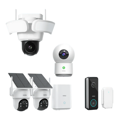 SolarCam D1 Classic Kit + Video Doorbell Ultra + Floodlight Cam Pro + IndoorCam P1 Pro