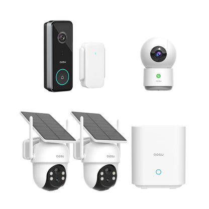 SolarCam D1 Classic Kit + Video Doorbell Ultra + IndoorCam P1 Pro