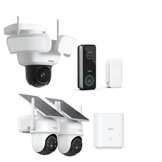 SolarCam D1 Classic Kit + Video Doorbell Ultra + Floodlight Cam Pro