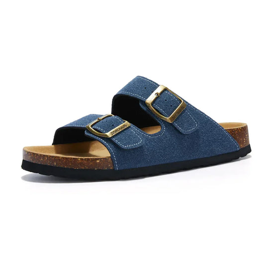 Tokio Suede Sandal - Blue