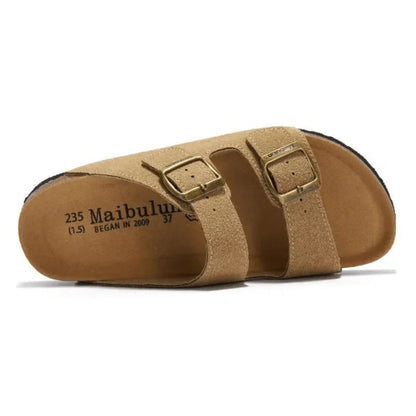 Tokio Suede Sandal - Light Brown
