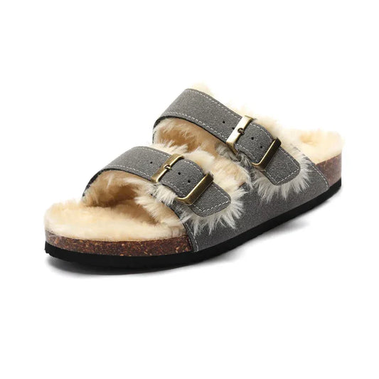 Indonesia sandal  Fluffy - Gray