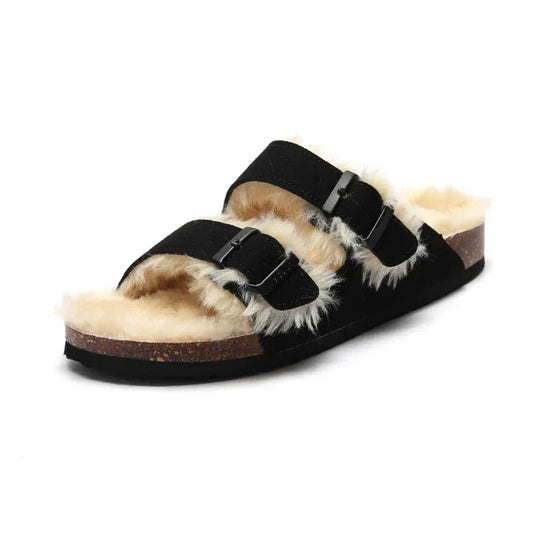 Indonesia sandal  Fluffy - Black