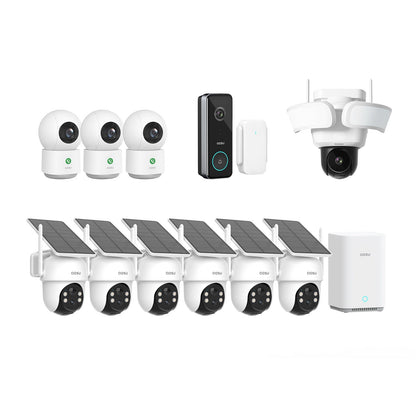 SolarCam D1 Classic (6-Cam) + Video Doorbell Ultra + Floodlight Cam Pro + IndoorCam P1 Pro